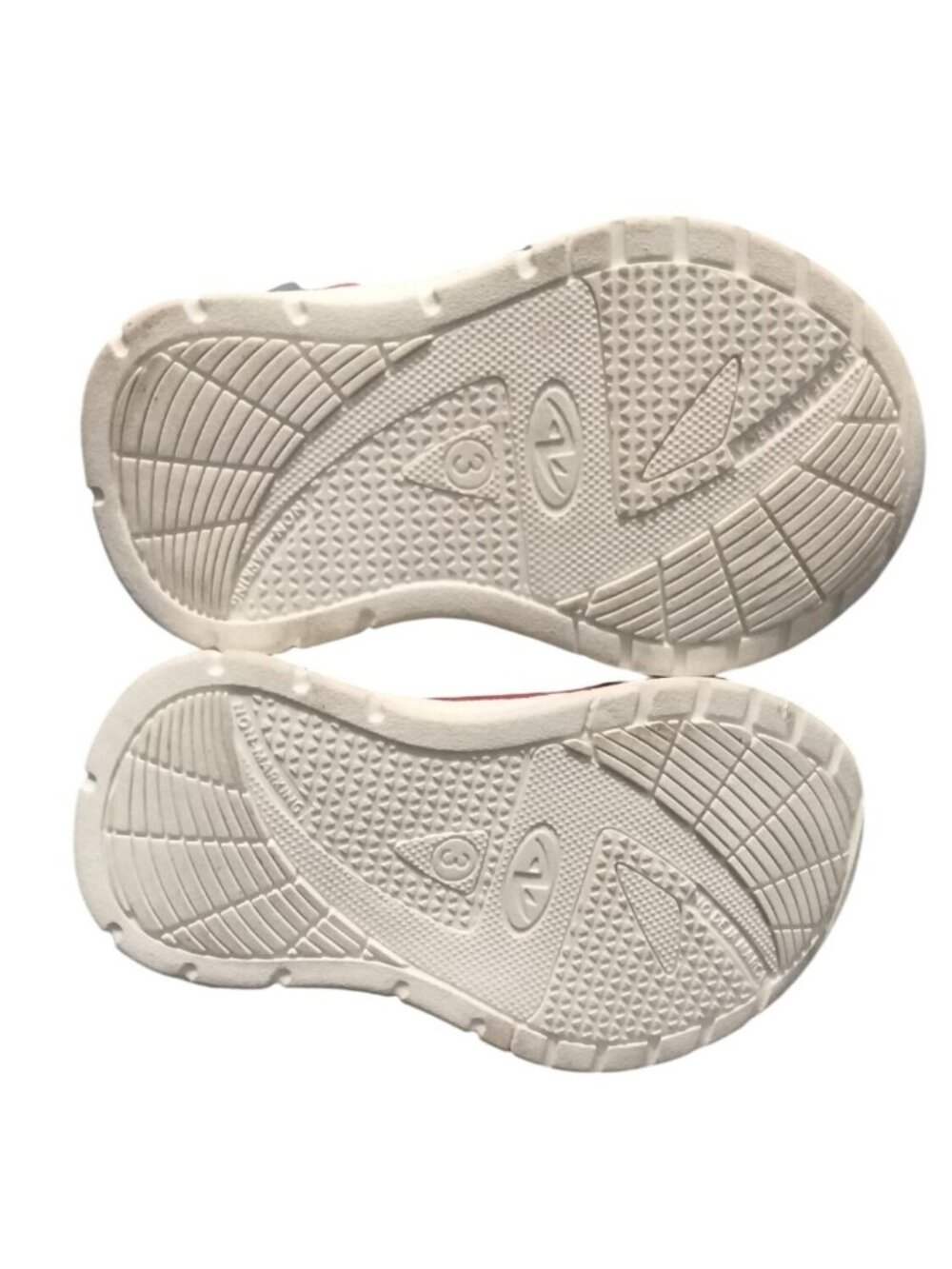 Athletic Works Infant Boys Size 3 Shoes Athletic Dual-Fit Memory Foam Gray Red - Picture 5 of 7